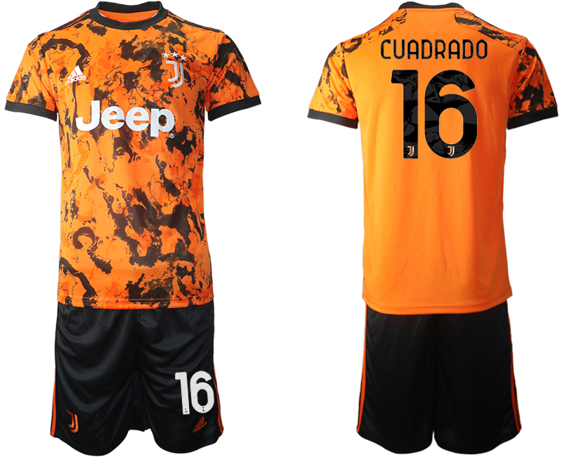 Men 2020-2021 club Juventus Second away #16 orange Soccer Jerseys